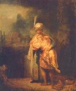 REMBRANDT Harmenszoon van Rijn Davids Abschied von Jonathan oil on canvas